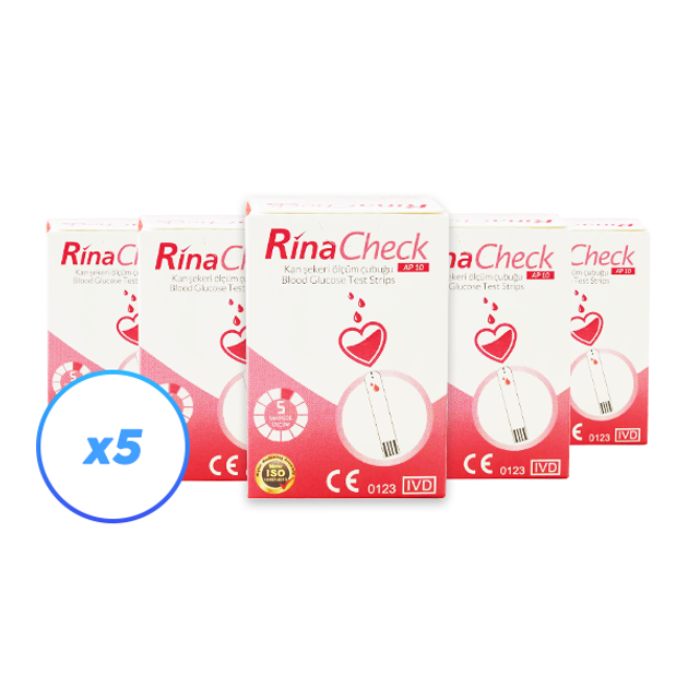 Тест-полоски Rina Check (Рина Чек) №50 - 5 уп., (250 шт.) - изображение 1