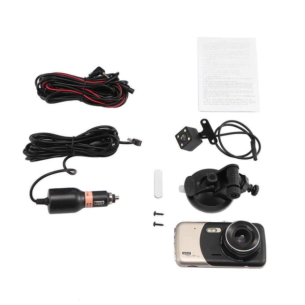 Автомобильный видеорегистратор UKC CSZ-Z14A WDR Full HD 1080P 2 камеры Black/Gold (5526) 4257097 - изображение 6