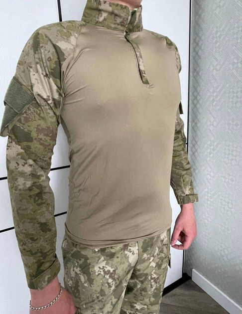 Мужской армейский костюм мультикам для ВСУ (ЗСУ) Tactical тактическая форма убакс и брюки Турция XL 6842 - изображение 2
