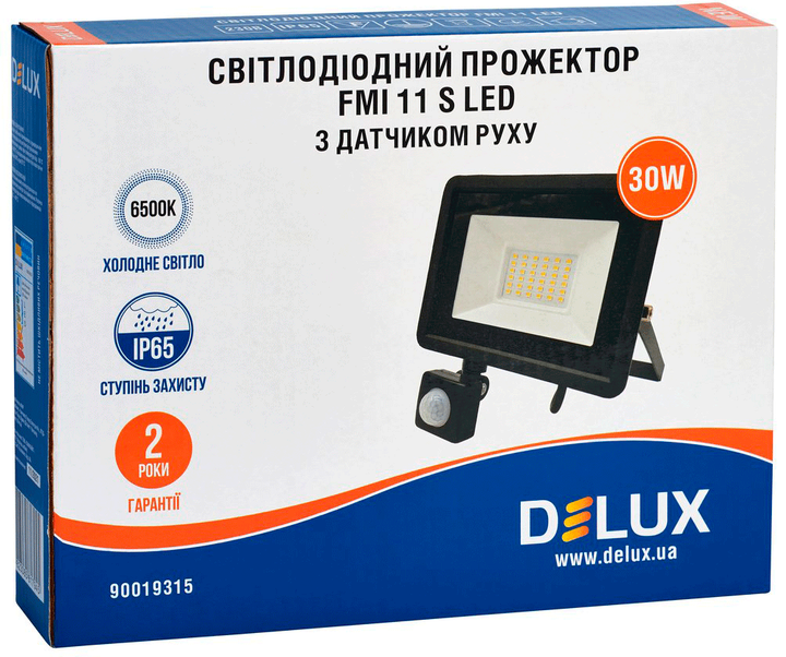 Светодиодный прожектор DELUX FMI 11 S LED 30Вт 6500K IP65 (90019315) - изображение 2