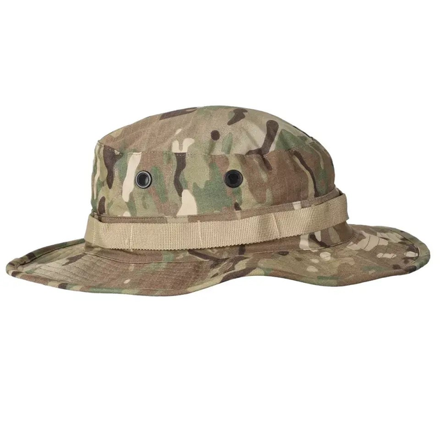 Панама военная тактическая 5.11 Tactical MultiCam Boonie Hat мультикам с широкими полями, камуфляжная - изображение 1