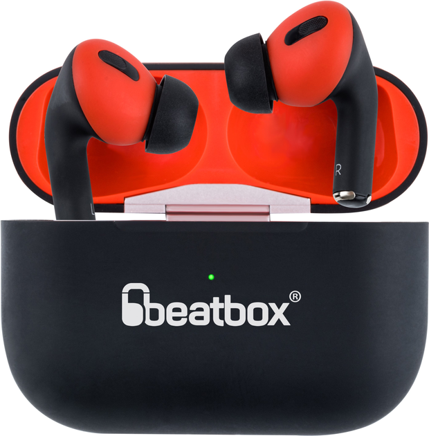 Акция на Навушники BeatBox PODS PRO 1 Wireless charging Black-red от Rozetka