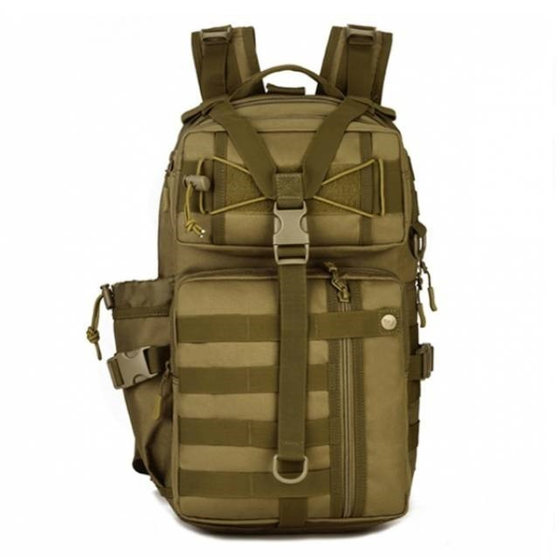 Армійський рюкзак 30L з чохлом для фляги Захисник 169 хакі - зображення 1