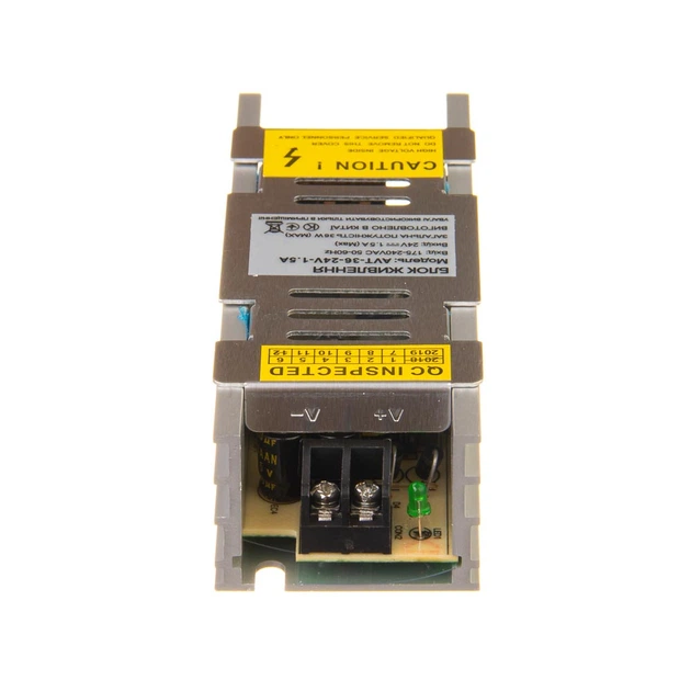 Блок живлення для LED стрічки 24V 36Вт (1.5А) негерметичний IP20 AVT - зображення 3