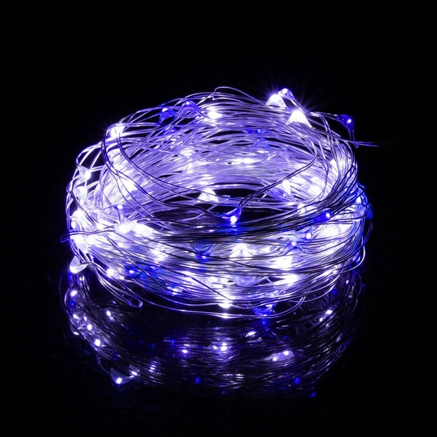 Светодиодная новогодняя гирлянда на батарейках Springos 1.9 м 20 LED CL0010 Cold White/Blue - изображение 6