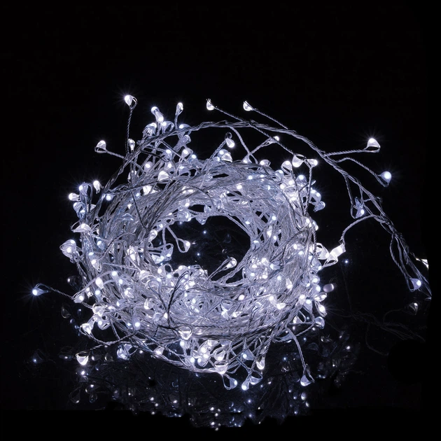 Світлодіодна новорічна гірлянда Springos 3 м 300 LED CL0087 Cold White - зображення 4