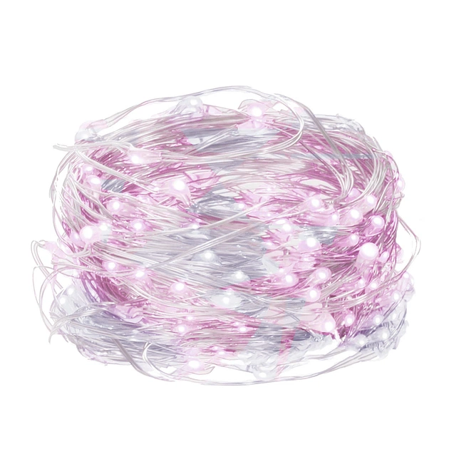 Світлодіодна новорічна гірлянда на батарейках Springos 1.9 м 20 LED CL0013 Cold White/Pink - Фото 5 Світлодіодна новорічна гірлянда на батарейках Springos 1.9 м 20 LED CL0013 Cold White/Pink - зображення 5