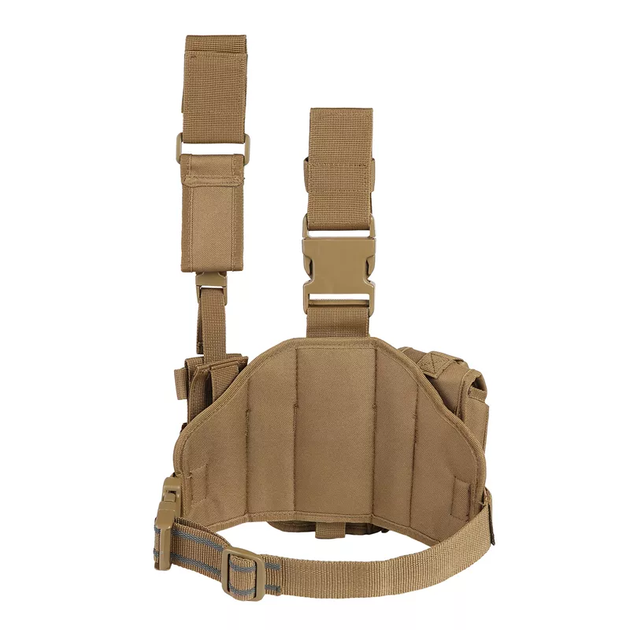 Кобура универсальная на платформе набедренная с подсумками Clefers tactical L17, Правосторонняя Хаки (5002203) - Фото 3 Кобура универсальная на платформе набедренная с подсумками Clefers tactical L17, Правосторонняя Хаки (5002203) - зображення 3