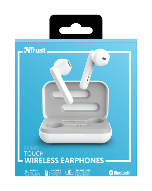 Навушники Trust Primo Touch True Wireless Mic White (23783) - зображення 2
