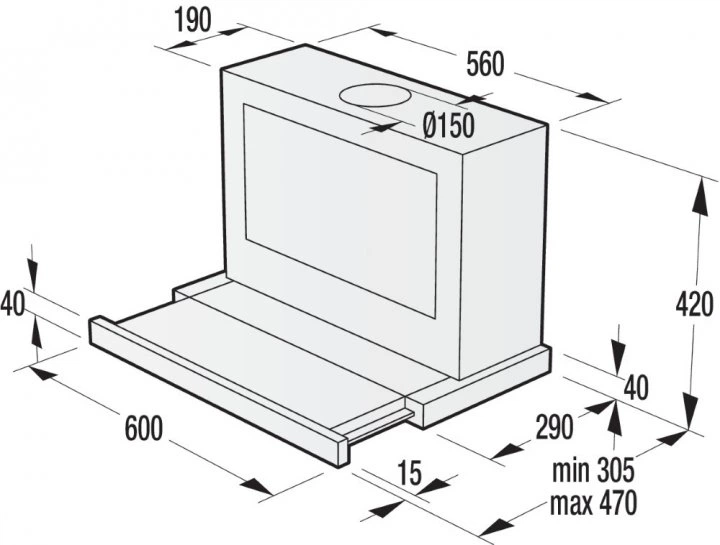 Okap kuchenny Gorenje (BHP623E8X) - Zdjęcie 2 Okap kuchenny Gorenje (BHP623E8X) - obraz 2
