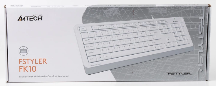 Клавіатура A4-Tech FK10 White - зображення 6