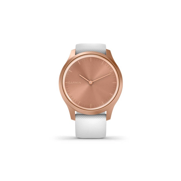 Смарт-годинник Garmin vivomove Style, S/E EU, Rose Gold, White, Silicone (010-02240-20) - изображение 2