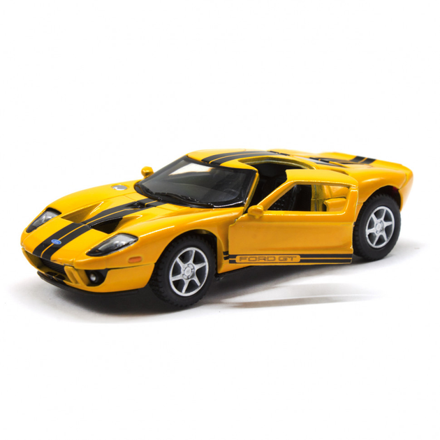 Дитяча модель машинки Ford GT 2006 Kinsmart KT5092W інерційна, 1:36 Yellow - Фото 1 Дитяча модель машинки Ford GT 2006 Kinsmart KT5092W інерційна, 1:36 Yellow - зображення 1