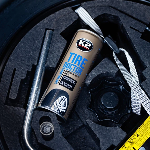 Koło zapasowe w sprayu K2 TIRE DOKTOR 500 ml (5906534009319) - obraz 7