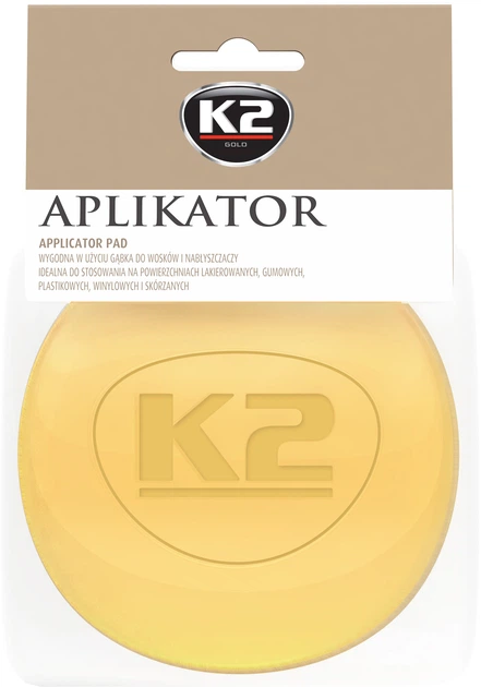 Gąbka do wosków i nabłyszczaczy K2 Aplikator Pad (5906534008206) - Zdjęcie 1 Gąbka do wosków i nabłyszczaczy K2 Aplikator Pad (5906534008206) - obraz 1