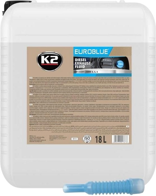 Акция на Розчин сечовини K2 Euroblue AdBlue 18 л  (EB18) от Rozetka