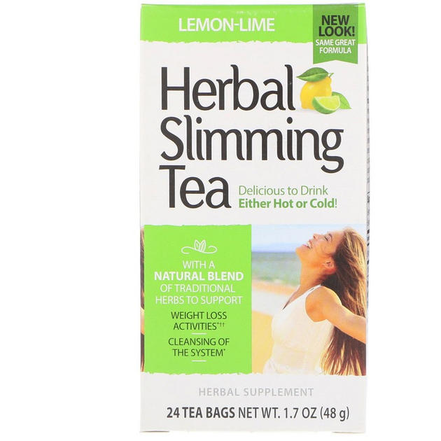 Чай 21st Century Herbal Slimming Tea 24 пакети Лимон - Лайм - изображение 1