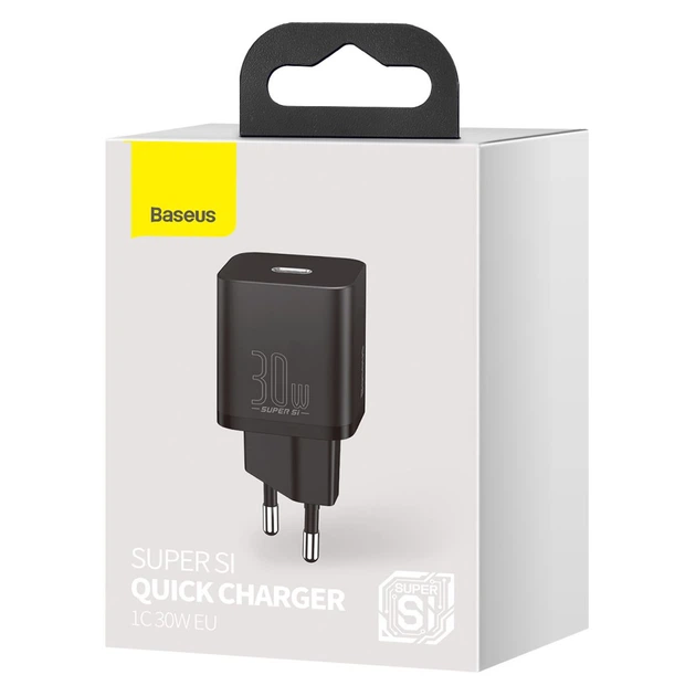 Мережевий зарядний пристрій Baseus Super Si Quick Charger 1C на 30W (CCSUP-J01) Black - зображення 5