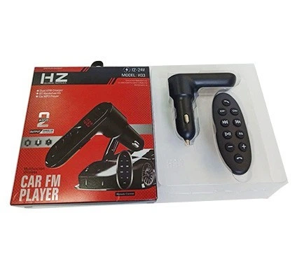 Автомобільний FM трансмітер для магнітоли з пультом Car FM player HZ H33 Bluetooth - зображення 2