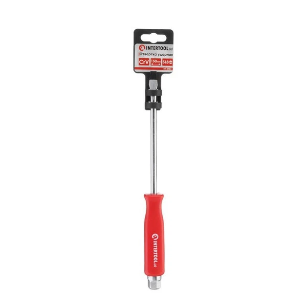 Отвертка ударная SL8x150мм INTERTOOL HT-0484 - Фото 4 Отвертка ударная SL8x150мм INTERTOOL HT-0484 - изображение 4