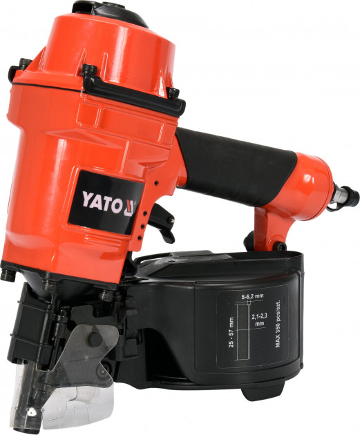 Степлер пневматический под гвозди YATO YT-09212 h= 25-57 мм - Фото 2 Степлер пневматический под гвозди YATO YT-09212 h= 25-57 мм - изображение 2