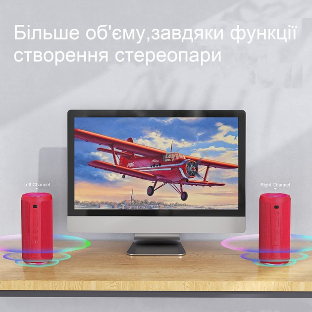 Портативная Колонка акустическая система Ortizan X10 Red - изображение 2