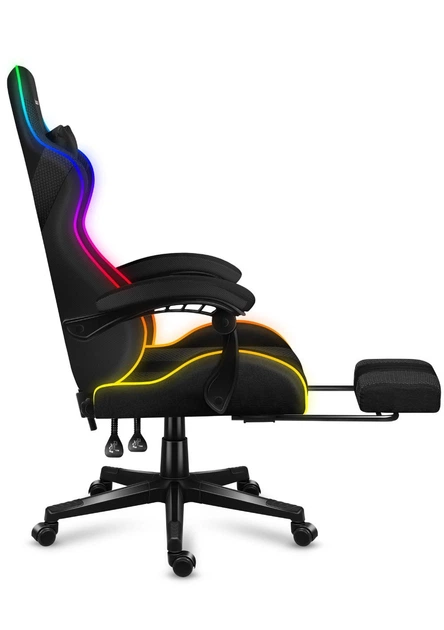 Компьютерное кресло HUZARO Force 4.7 Black RGB ткань - изображение 9