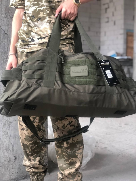 Універсальна тактична сумка Mil-Tec US Combat Parachute олива 54л - изображение 1