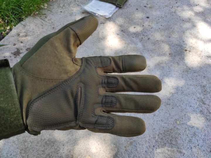 Перчатки военные тактические палые Oakley олива - изображение 2