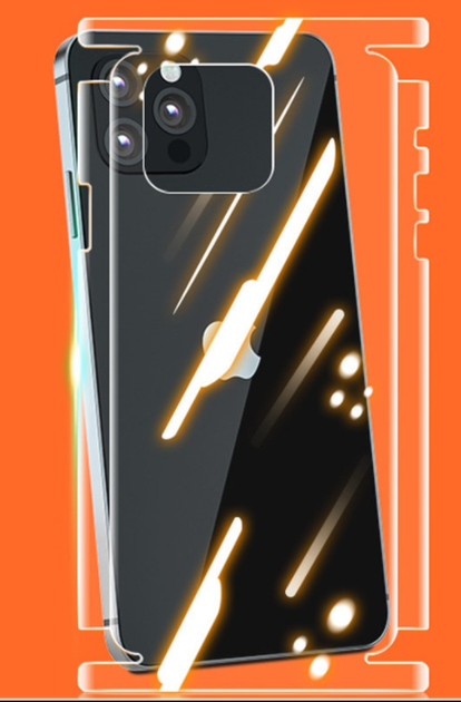 Защитная пленка DK Aurora Shiny HydroGel 360° для Apple iPhone 12 Pro Max (clear) - изображение 6