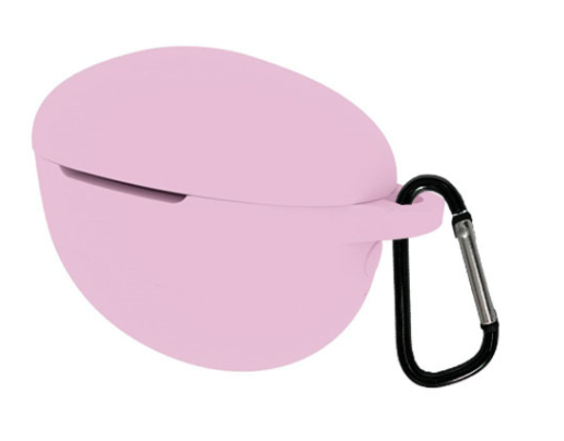 Чохол-накладка DK Silicone Candy Friendly з карабіном для Huawei FreeBuds 4i (pink) - Фото 2 Чохол-накладка DK Silicone Candy Friendly з карабіном для Huawei FreeBuds 4i (pink) - зображення 2