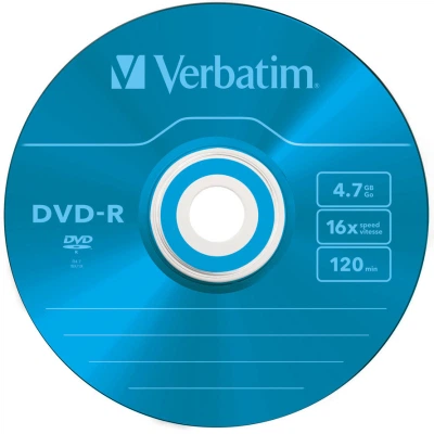 Диск DVD Verbatim 4.7Gb 16X Slim case 5 шт Color (43557) – фото