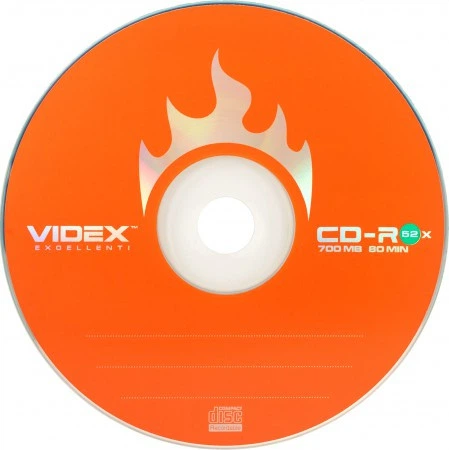 Компакт диск VIDEX CD-R 700 Mb 52x bulk 50 (упаковка 50шт) - Фото 1 Компакт диск VIDEX CD-R 700 Mb 52x bulk 50 (упаковка 50шт) - изображение 1