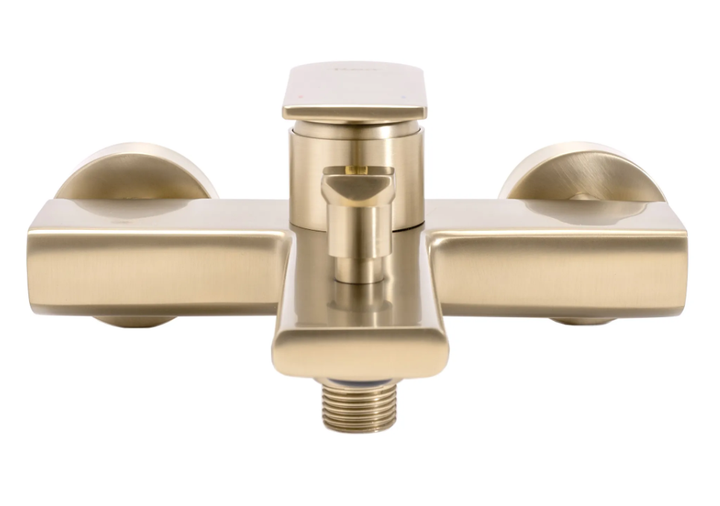 Смеситель для ванны Rea Verso настенный с изливом brushed gold REA-B6565 - изображение 2