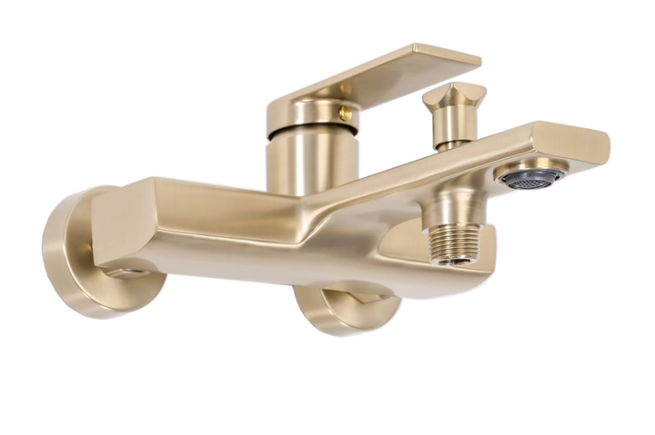 Смеситель для ванны Rea Verso настенный с изливом brushed gold REA-B6565 - изображение 5
