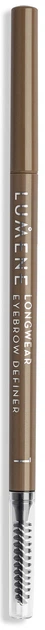 Карандаш для бровей Lumene Longwear Eyebrow Definer автоматический стойкий 1 Ash Blonde 0.09 г (6412600815818) - изображение 2