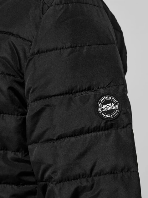 Куртка Jack & Jones JJEACE SPRING PUFFER COLLAR SN S Чорний 12200410-Black - зображення 3