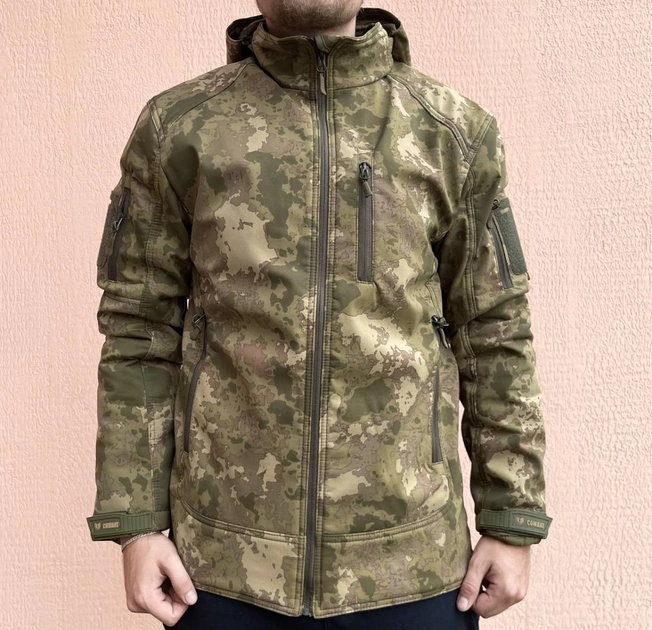Куртка мужская тактическая Мультикам Combat Турция Софтшел Soft-Shell ВСУ (ЗСУ) XXL 80711 - изображение 1