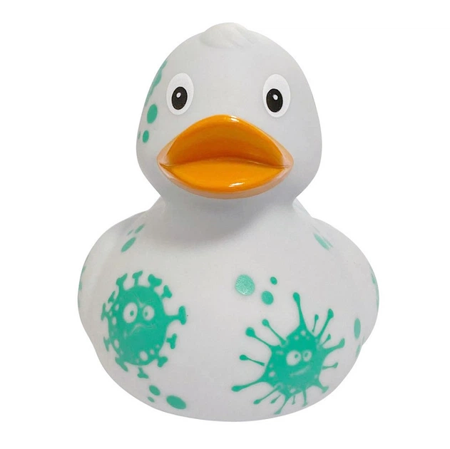 Качка Вірус FunnyDucks гумова L1308 - Фото 2 Качка Вірус FunnyDucks гумова L1308 - зображення 2