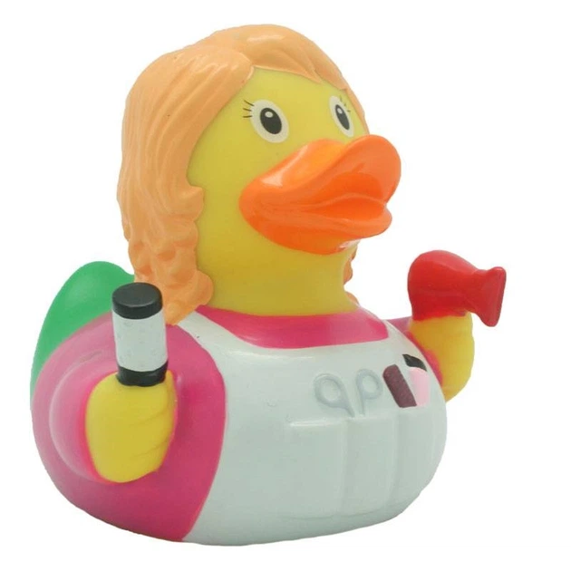 Качка Перукар FunnyDucks гумова L2047 - Фото 3 Качка Перукар FunnyDucks гумова L2047 - зображення 3