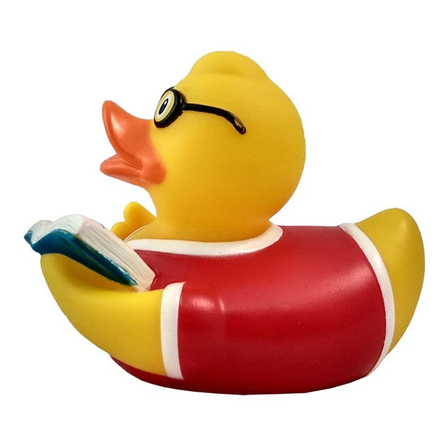 Утка Писатель FunnyDucks резиновая L1827 - изображение 4