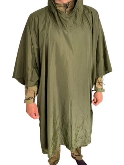 Тактический военный дождевик - пончо, олива плащ-намет one size - изображение 2