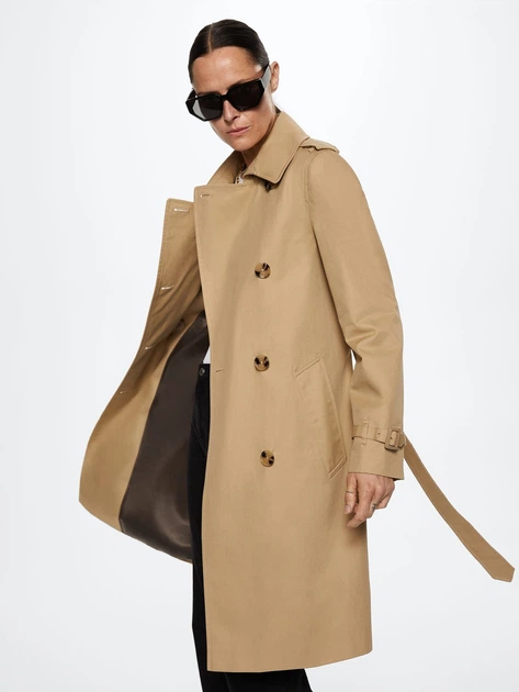 Тренч жіночий Mango Polana 37052879-08 S (8445661621966