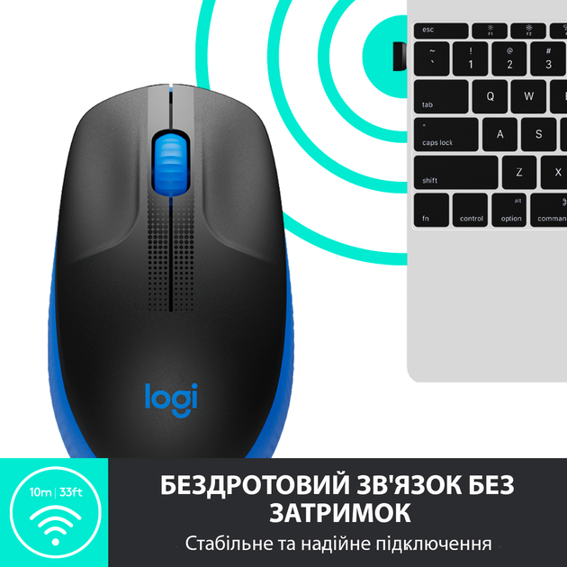 Мышь Logitech M190 Wireless Blue (910-005907) - изображение 4