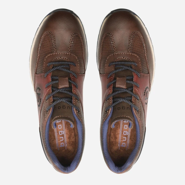 Buty sportowe męskie skórzane do kostki oddychające Bugatti 333-81908-4040-6031 42 Brązowe (5904248913366) - obraz 4