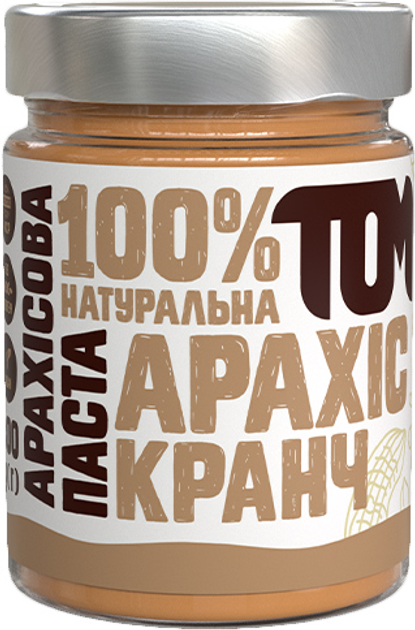 Акція на Арахісова паста ТОМ кранч 300 г від Rozetka