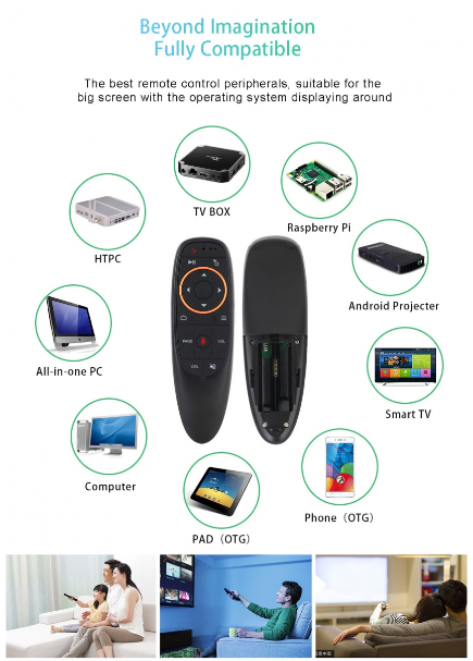 Гироскопический пульт управления Air Mouse G10S с голосовым управлением и гироскопом для Android TV приставок - Фото 3 Гироскопический пульт управления Air Mouse G10S с голосовым управлением и гироскопом для Android TV приставок - изображение 3