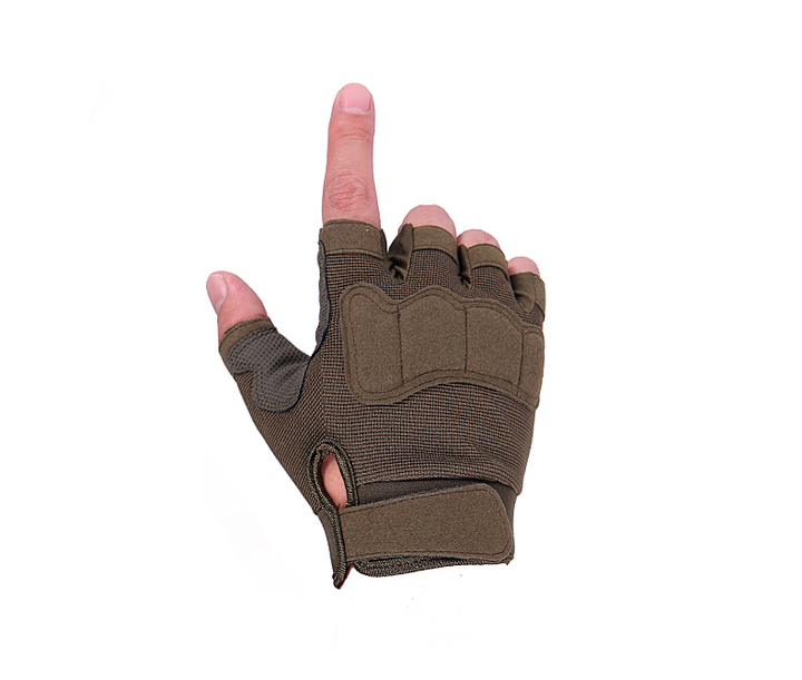 Тактичні рукавички безпалі Gloves олива розмір XL (11687) - зображення 2