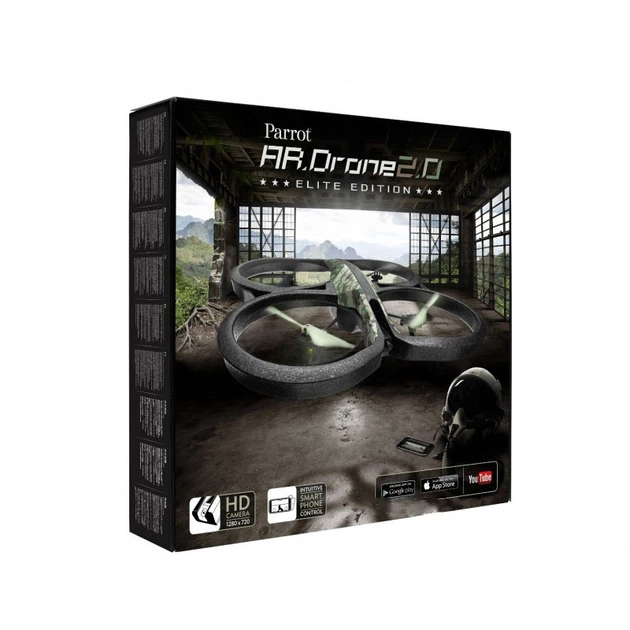 Квадрокоптер с HD камерой Parrot AR Drone 2.0 Elite Edition дрон с