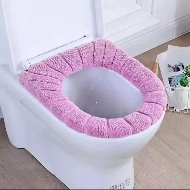 Чехол на сидение унитаза розовый без петельки от продавца: Позаботько ...